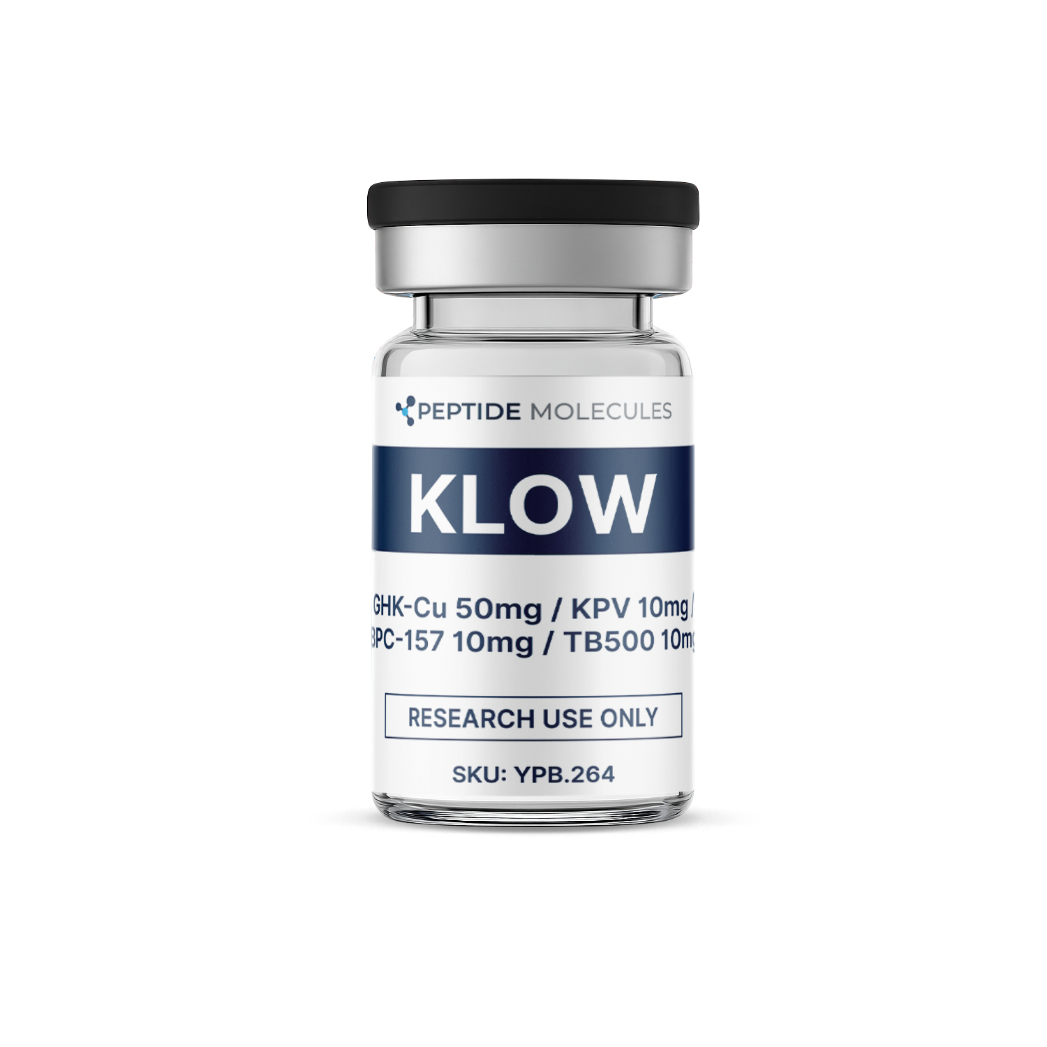 KLOW - GHK-Cu (50mg) / KPV (10mg) / BPC-157 (10mg) / TB500 (10mg)