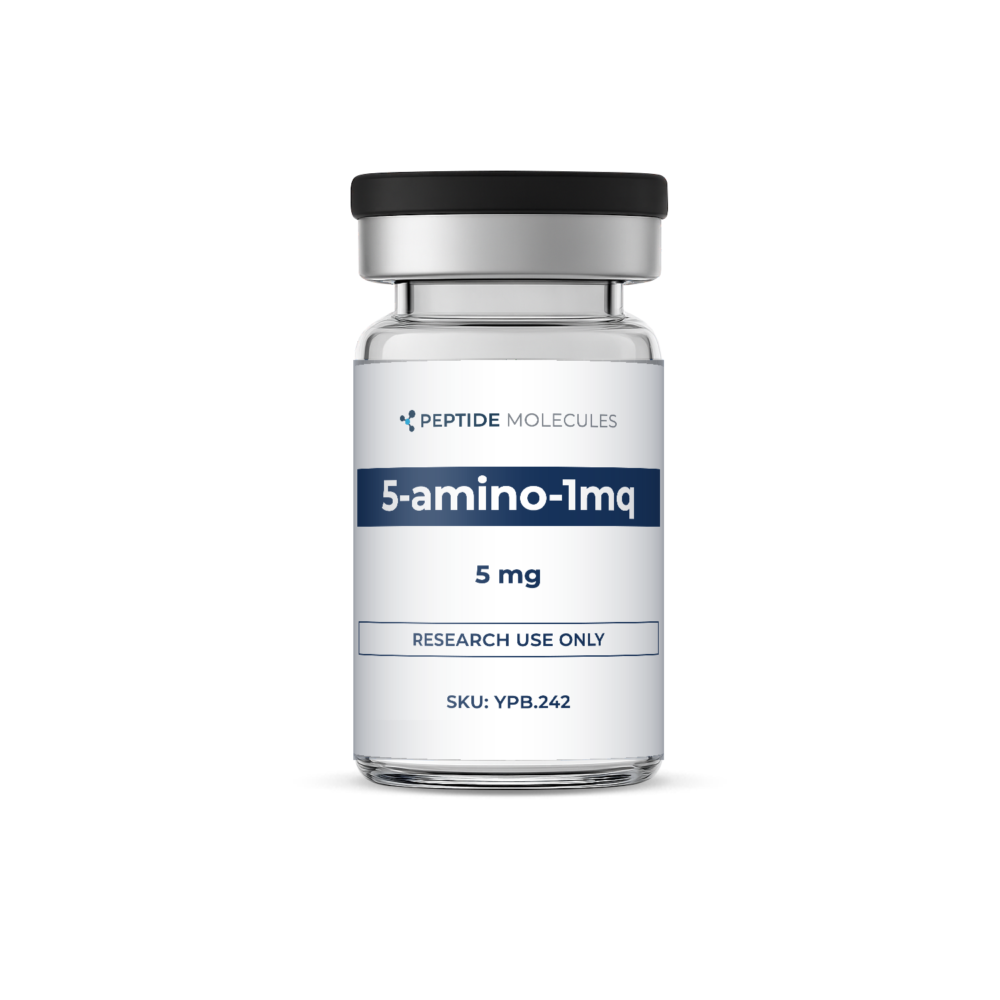 5-amino-1mq 5 mg research vial – front view