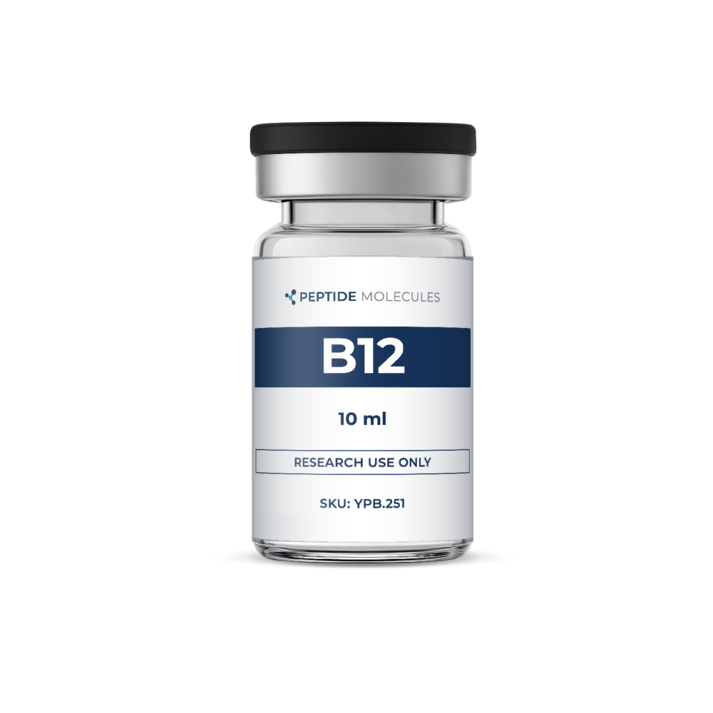 B12 10 ml research vial – front view