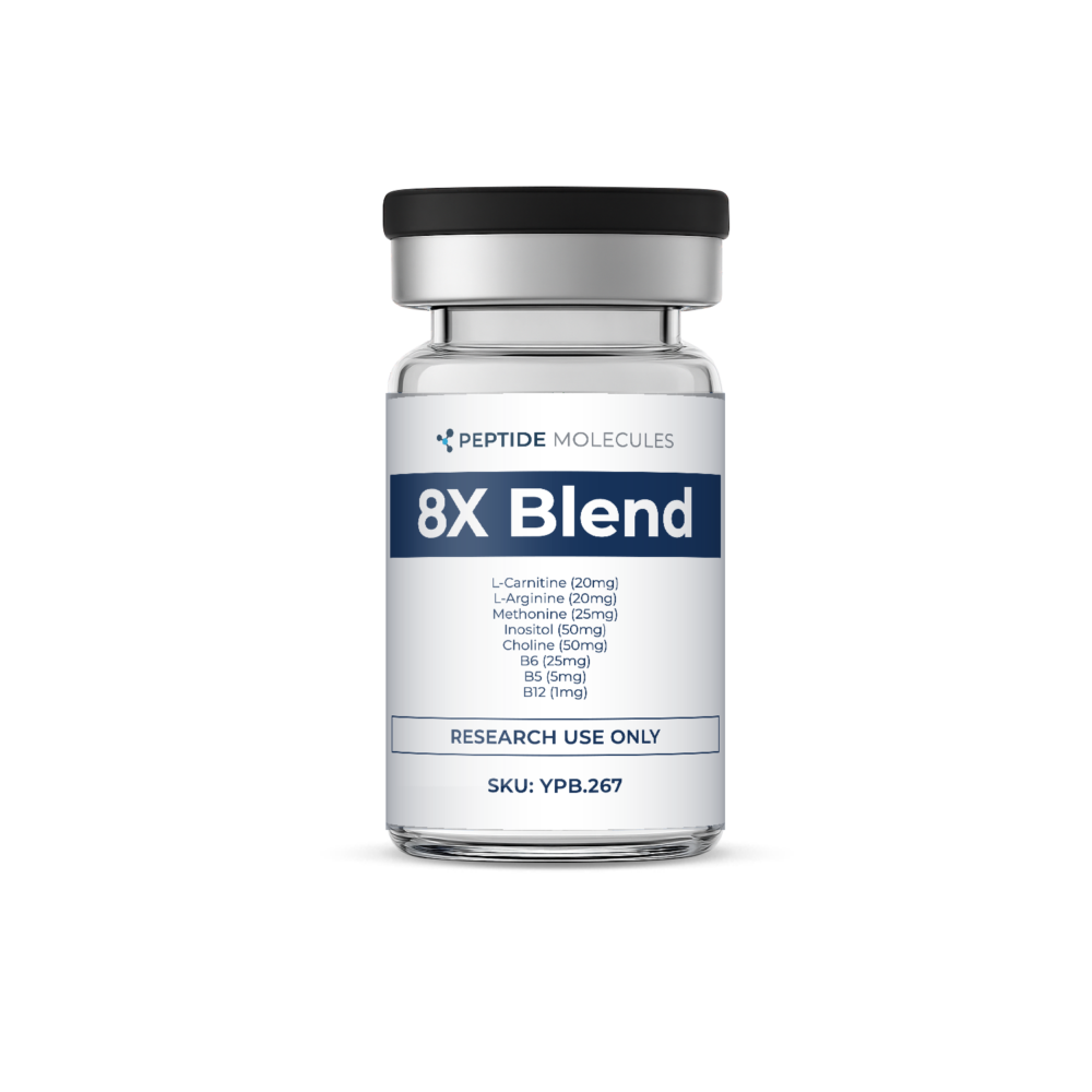 8X Blend research vial – front view