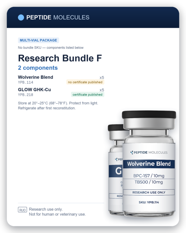Research Bundle F multi-vial research package. Components: YPB.114, YPB.218. Research use only.