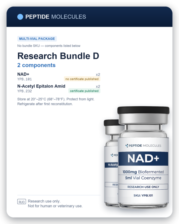 Research Bundle D multi-vial research package. Components: YPB.101, YPB.232. Research use only.