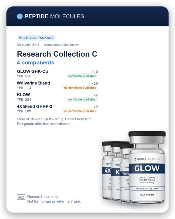 Research Collection C multi-vial research package. Components: YPB.218, YPB.114, YPB.264, YPB.100. Research use only.